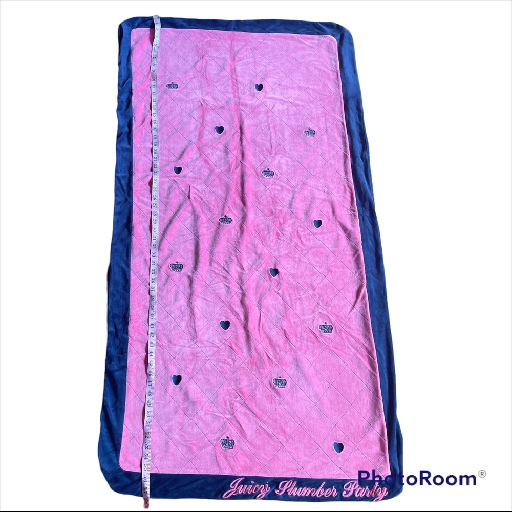 Matching Juicy Couture Travel Blanket or Pillow Bubblegum Pink. Barbie - Picture 8 of 11
